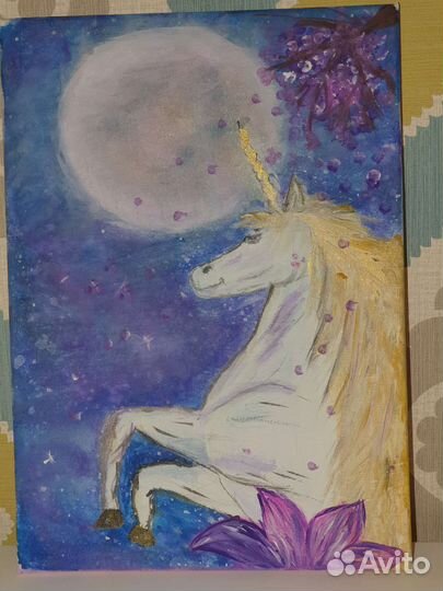 Картина акрилом на холсте