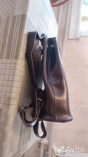 Рюкзак женский натуральная кожа бу