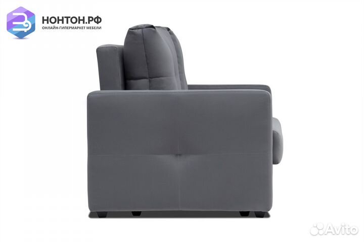 Диван шагающая еврокнижка Вита темно-серый