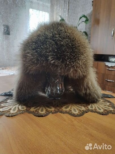 Шапка зимняя,кожа и мех натуральные