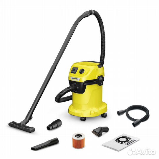 Пылесос karcher wd 3 p v-17/4/20 workshop, новый
