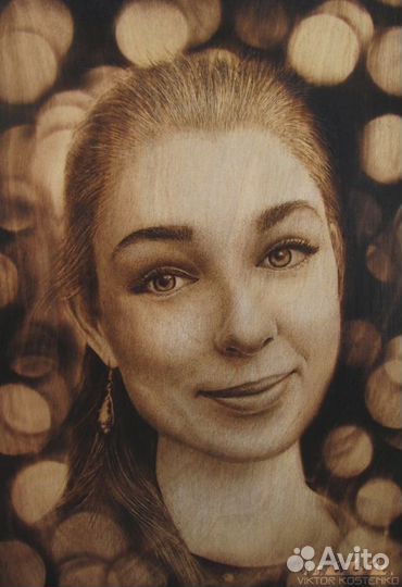 Выжигание портретов в Кологриве