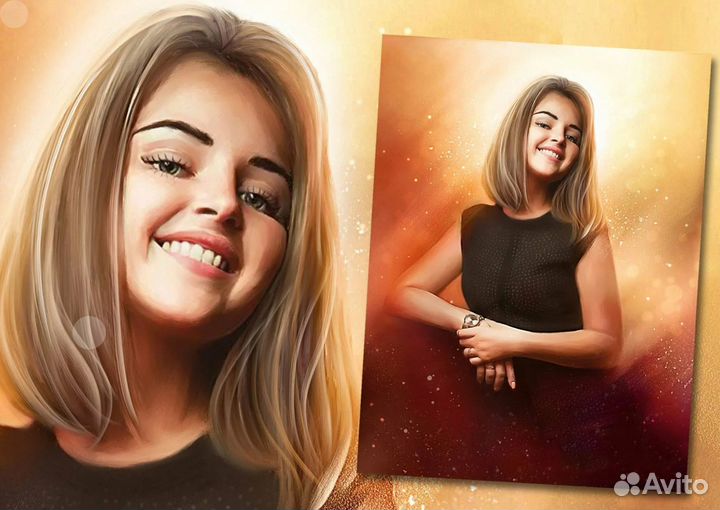 Портрет на холсте 120х80