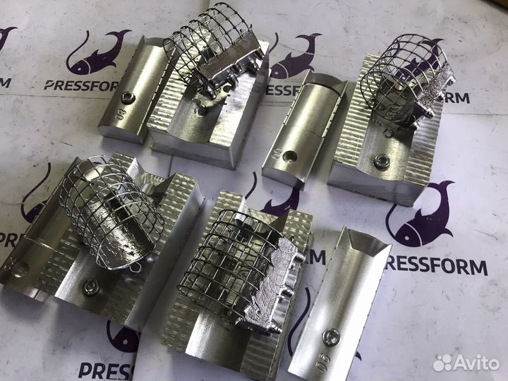 Набор форм чпу для литья фидерных кормушек (60-90)