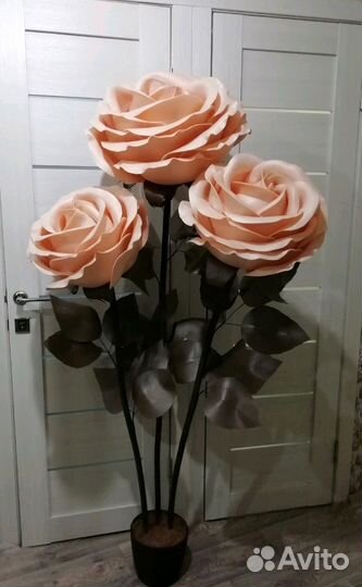 Ростовые, Интерьерные цветы из фоамирана и изолона