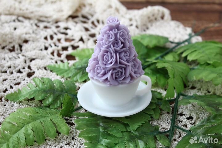 Мыльная композиция розы в чаше