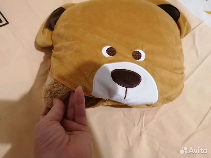 Подушка игрушка с пледом