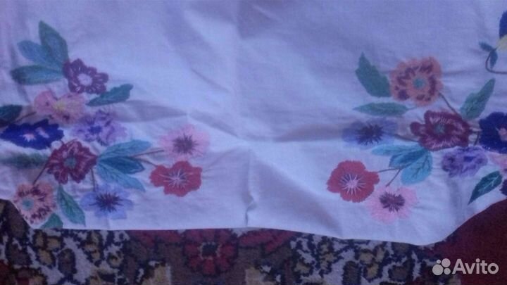 Наволочка вышитая СССР