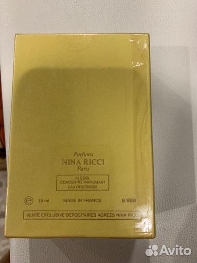 Духи винтаж жен Nina Ricci 1980e ориг новые