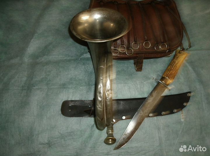 Рожок охотничий старинный