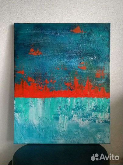 Картина на холсте «Абстракция», акрил 40х50