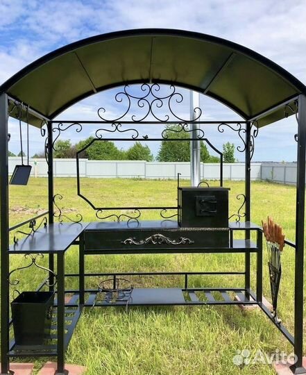 Мангал с печью