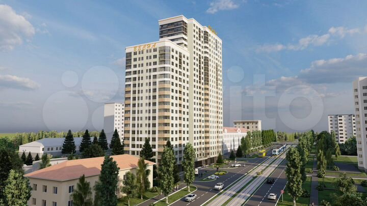 3-к. квартира, 91,8 м², 2/25 эт.