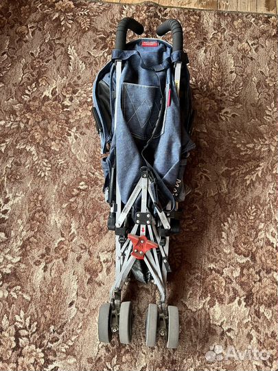 Maclaren quest denim с чехлом и матрасиком