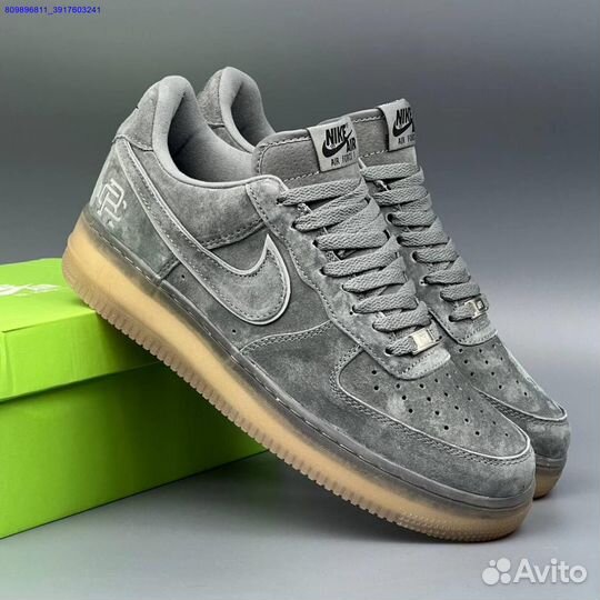 Кроссовки Nike Air Force 1 Серые (Арт.80054)