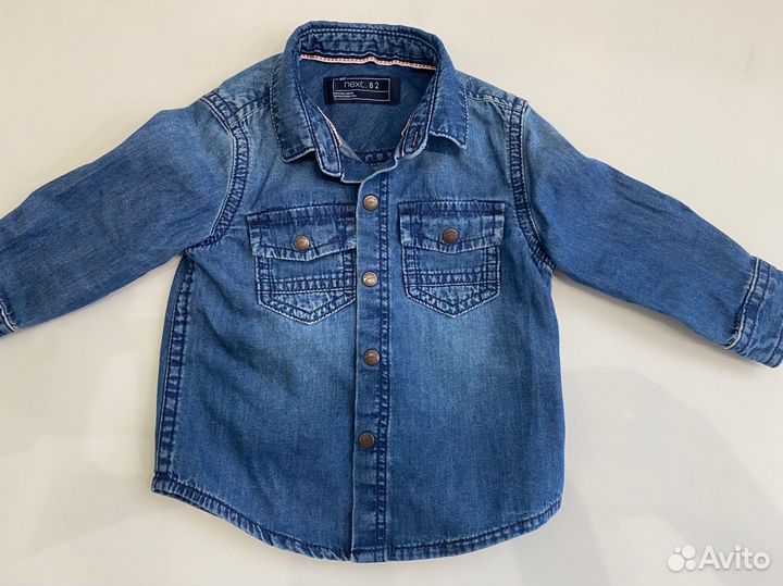Джинсовая рубашка Next 74 80