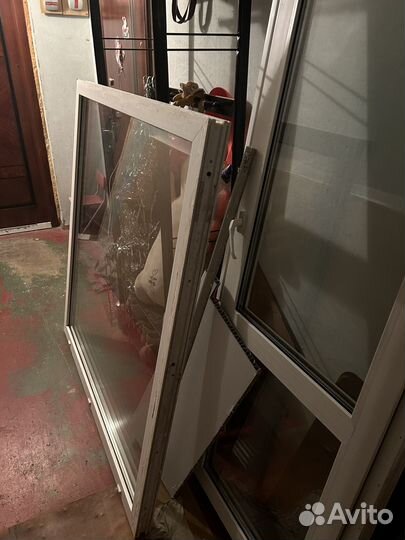 Балконная дверь с окном бу