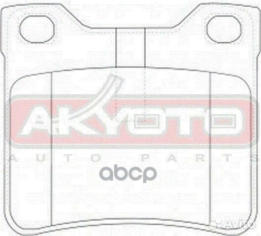 Колодки тормозные дисковые задние AKD-0265 akyoto