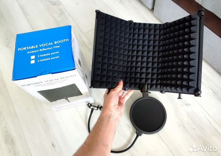 Акустический экран + Поп фильтр