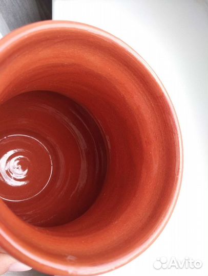 Глиняная крынка СССР керамика горшочек