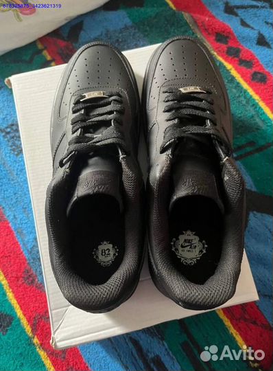 Nike Air Force 1'07 low black Оригинал