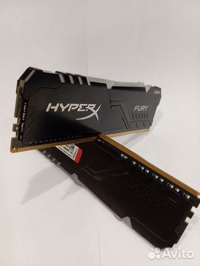 HyperX Fury RGB (8 гб x 2 шт.) DDR4 3200 мгц