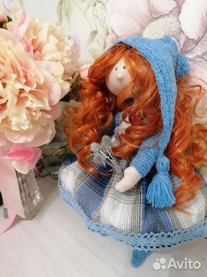 Интерьерная кукла оберег,текстильная