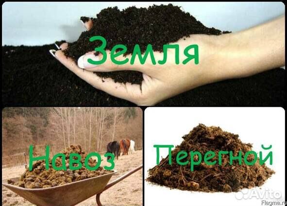 Перегной, навоз,земля грузовики от 1 тонны