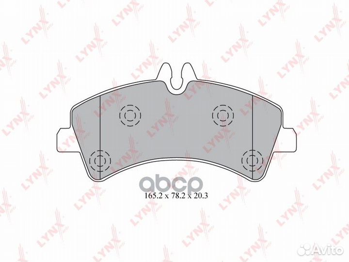 Колодки тормозные дисковые зад BD5344 lynxauto