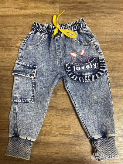 Джинсы для девочки 92