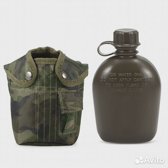 Фляжка армейская в чехле