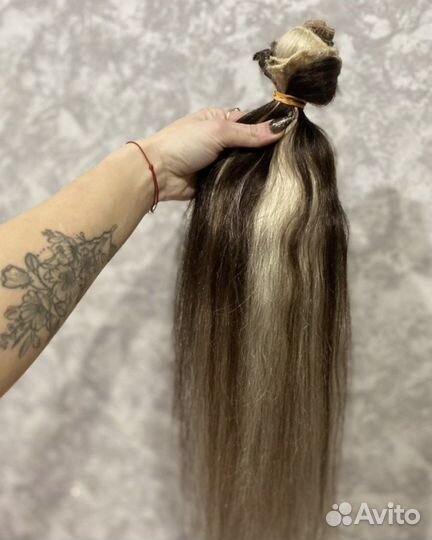 Волосы для наращивания 60 см натуральные