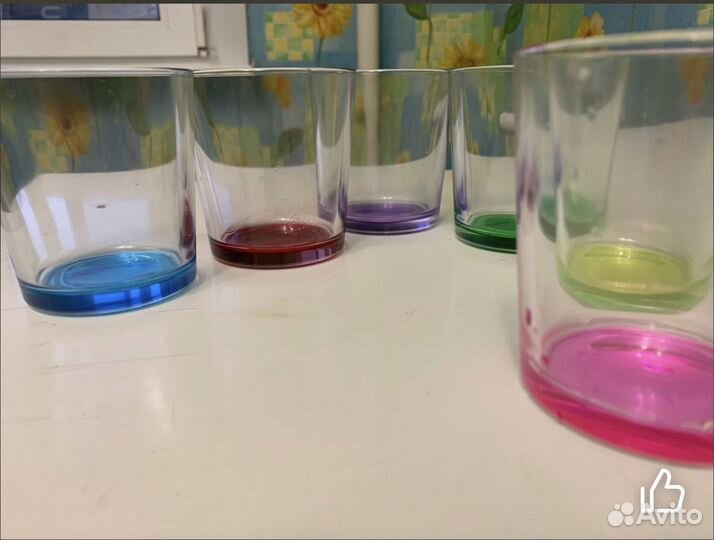 Бокалы из цветного стекла