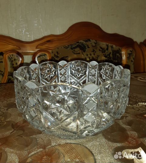 Ваза хрустальная конфетница салатник