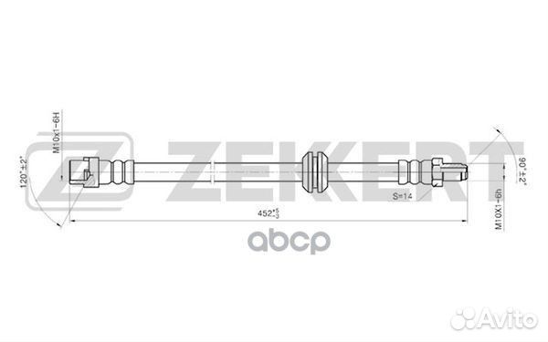 Шланг тормозной передний BMW 3 (E36) 90- Z3 (E36)