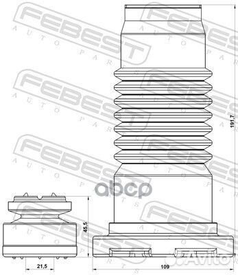 Пыльник-отбойник амортизатора перед Febest 958