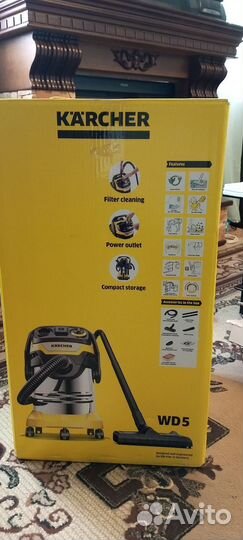 Строительный пылесос karcher wd 5