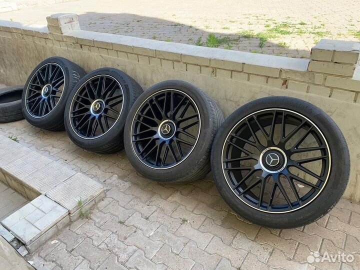 Диски r22 AMG 63 gls gle + шины michelin pilot