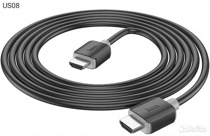 US08, Видео кабель hoco US08 hdmi (M) - hdmi (M) 2