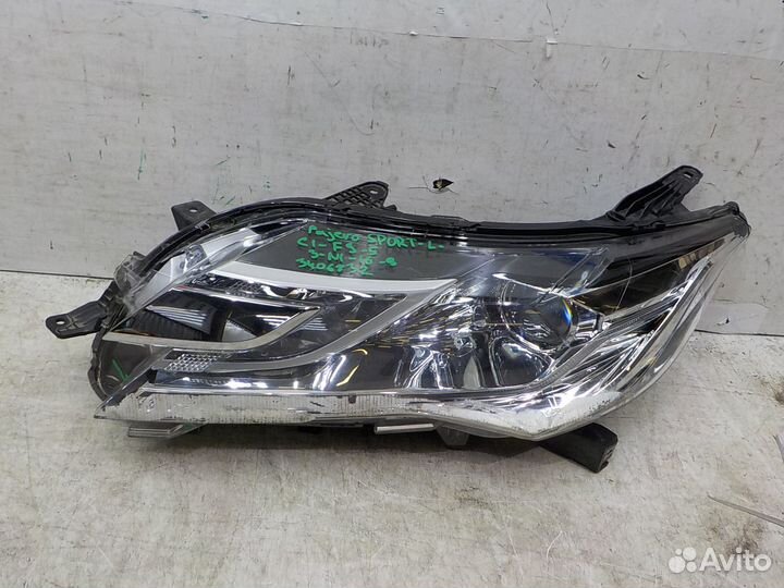 Фара левая Mitsubishi Pajero Sport