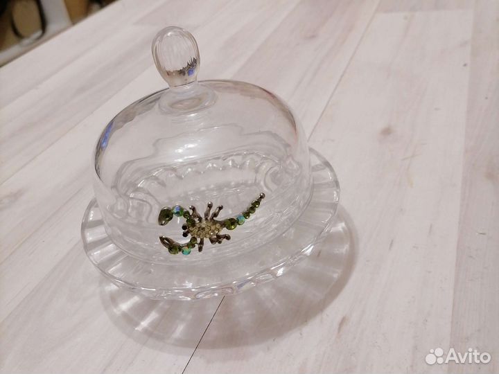 Емкость хрустальная со стразами