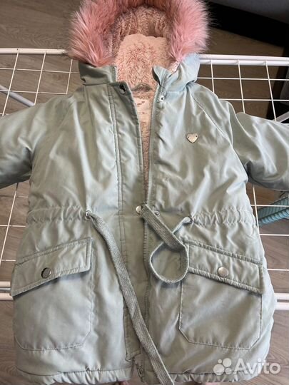 Парка утепленная детская