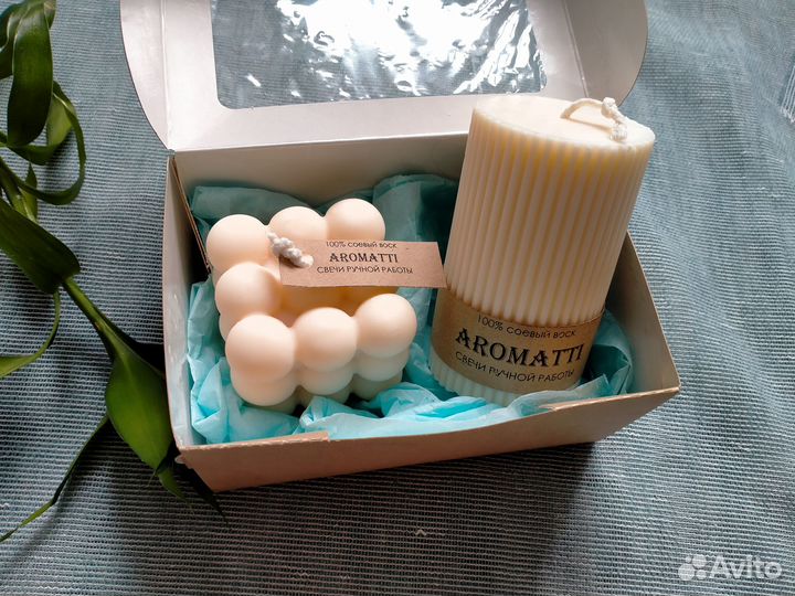 Подарочный набор,свечи ручной работы