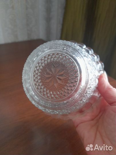 Новая сахарница стекло с рисунком СССР