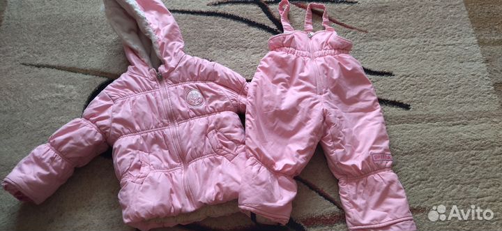 Зимний костюм для девочки 92