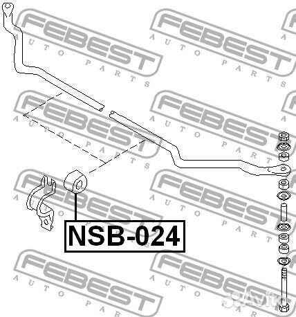 Втулка переднего стабилизатора d15.5