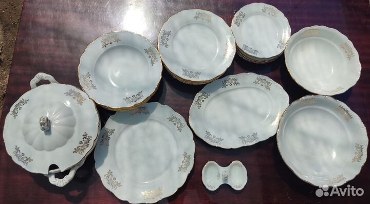 Сервиз обеденный фарфоровый на 6 персон 24 предмет