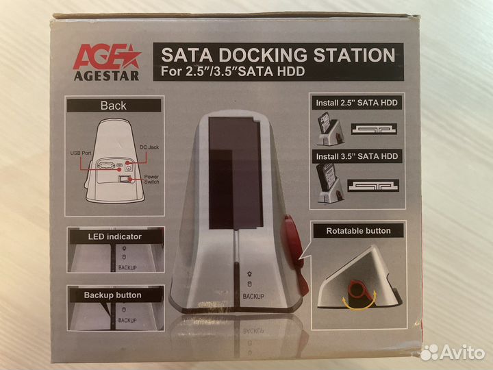 Док-станция для накопителей AgeStar subt (black)