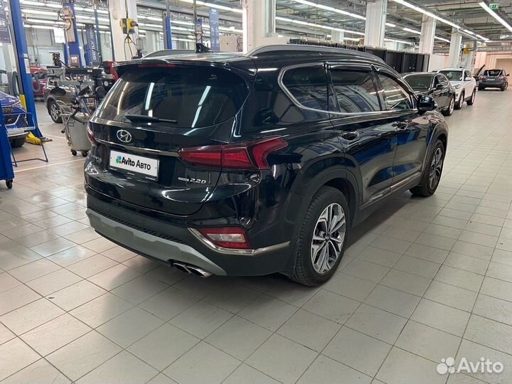 Hyundai Santa Fe 2.2 AT, 2019, 133 636 км