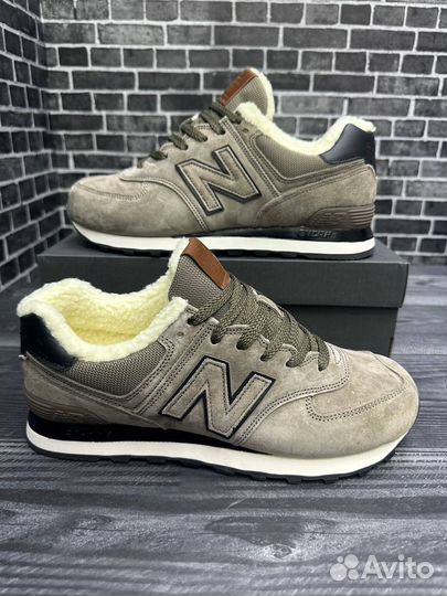 Кроссовки new balance 574 зимние